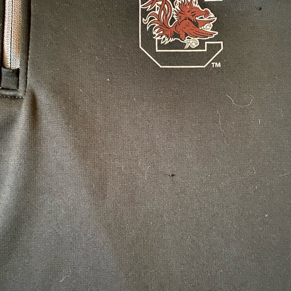 USC GAMECOCKS MEN’S Black Gray 1/4 Zip Pullover Sweater Size L (42/44) - Picture 4 of 6